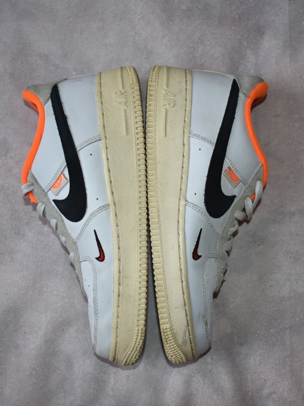 Nike Air Force 1 Low LV8 White Black Orange Sneakers 6.5Y / Womens 8